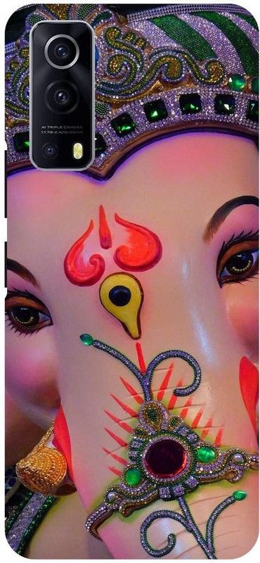 THE NARAYANA COLLECTIONS Back Cover for IQOO Z3- V2073A-GANPATI,BAPPA,GANESH,JI,BHAGWAN  (Multicolor, Hard Case, Pack of: 1)