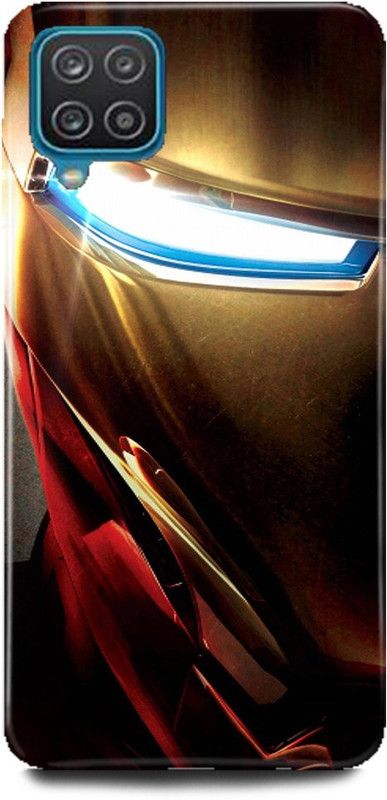 MP ARIES MOBILE COVER Back Cover for SAMSUNG Galaxy F12, Iron Man Iron Man Mask Iron Man Face Avenger Marvel Superhero Avengers  (Multicolor, Hard Case, Pack of: 1)