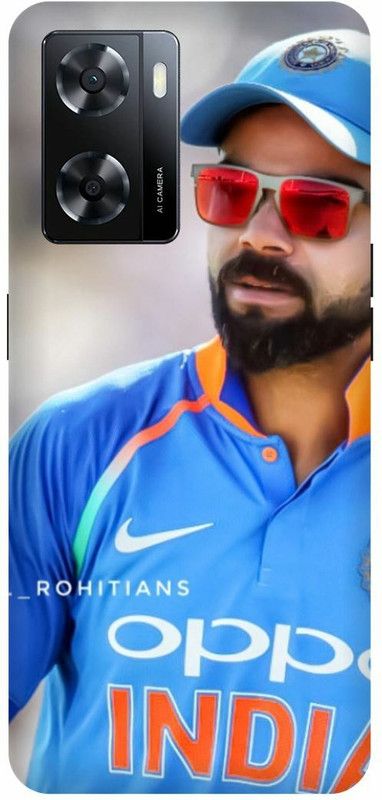 Dimora Back Cover for OPPO A57, VIRATKOHLI CRICKETINDIAN ROYALOPPO A57ALLENGERS BANGLOREPLAYERSPORTS  (Blue, Hard Case, Pack of: 1)