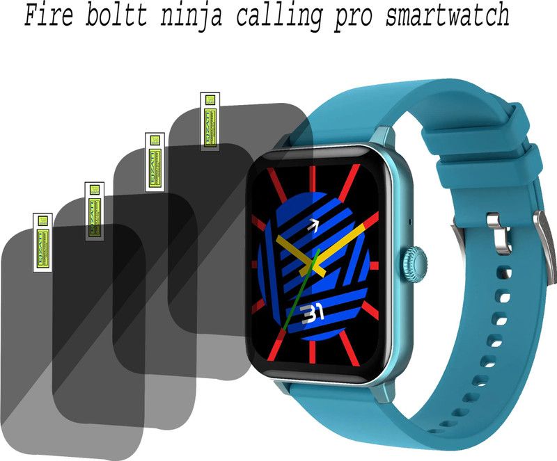 EJZATI Screen Guard for fire boltt ninja calling pro smartwatch  (Pack of 4)