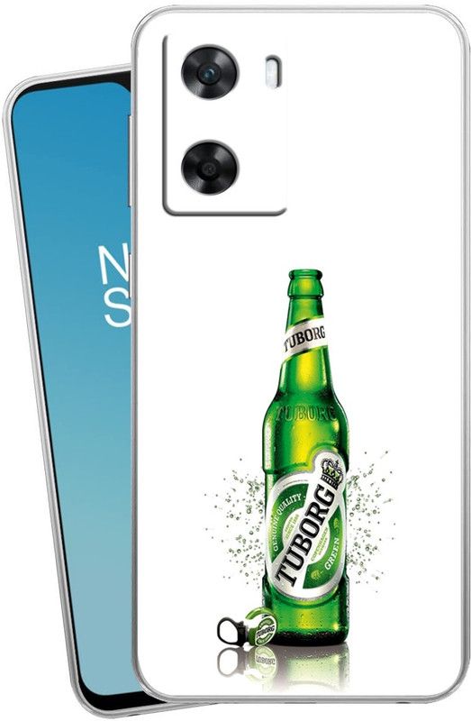 Mitvaa Back Cover for OnePlus Nord N20 SE  (White, Green, Silicon, Pack of: 1)