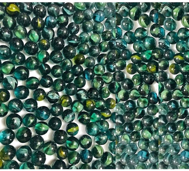 Super Easy 200pcs Colorful Glass Marbles/kanche Kids Marble Run Game Marble Home Decor  (Multicolor)