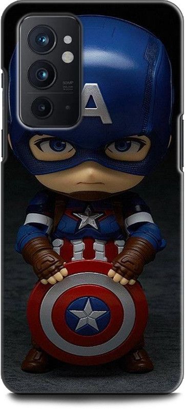 WallCraft Back Cover for OnePlus 9RT 5G CAPTAIN AMERICA, AVENGER, SHIELD, COMICS, MARVEL  (Multicolor, Dual Protection, Pack of: 1)