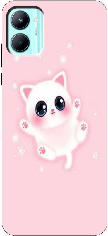 iprinto Back Cover for realme C33, RMX3624 Cat Back Cover  (Multicolor, Hard Case, Pack of: 1)