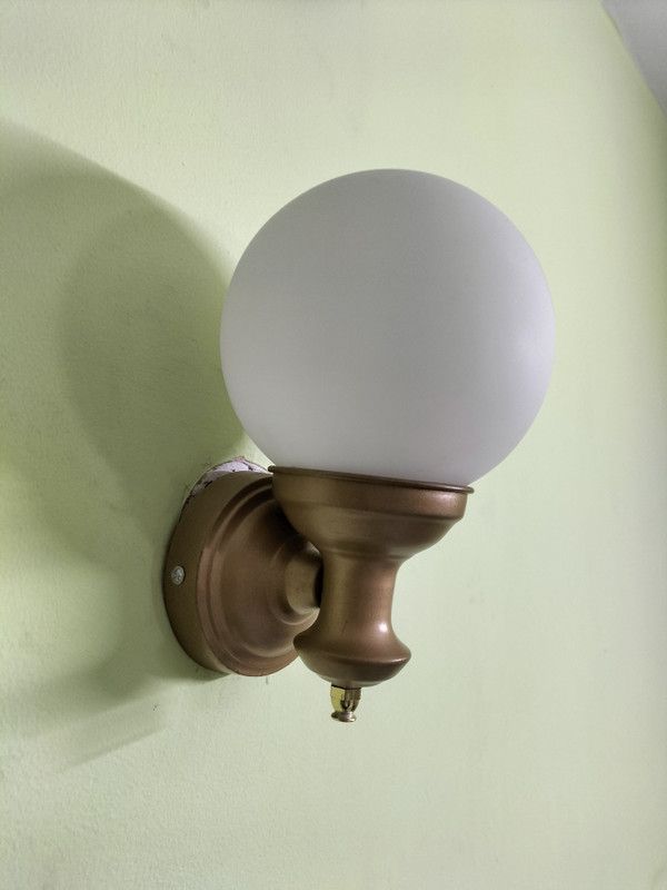 M2 LOOK Antique Look Decorative Surface Mounted Classic Wall Light, Golden Color, Table Lamp  (39 cm, Goldan White)