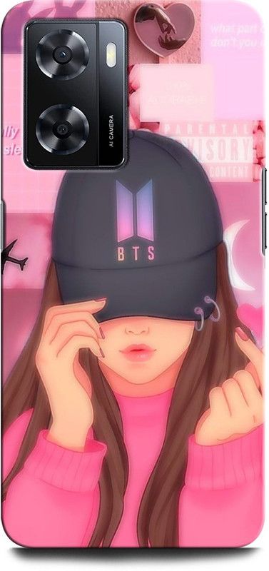 GRAFIQE Back Cover for OPPO A57 New BTS X ARMYJUNGSHOOK, KOREAN, HEARTBEAT, BTS, GIRL, SINGER  (Multicolor, Shock Proof, Pack of: 1)