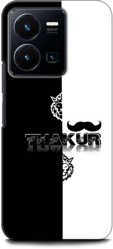 WallCraft Back Cover for Vivo Y35, V2205 THAKUR, LETTER, NAME, ALPHABET, DESIGN, BLACK  (Multicolor, Dual Protection, Pack of: 1)