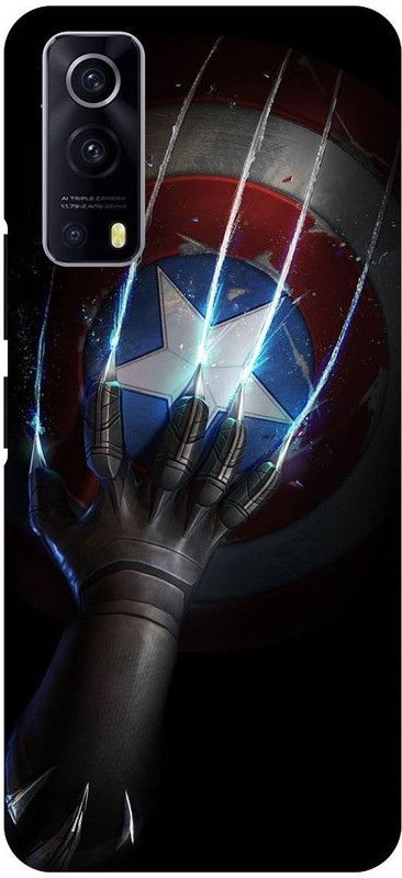 THE NARAYANA COLLECTIONS Back Cover for IQOO Z3- V2073A-CAPTAIN,AMERICA,SUIT,SHIELD,AVENGERS  (Multicolor, Hard Case, Pack of: 1)