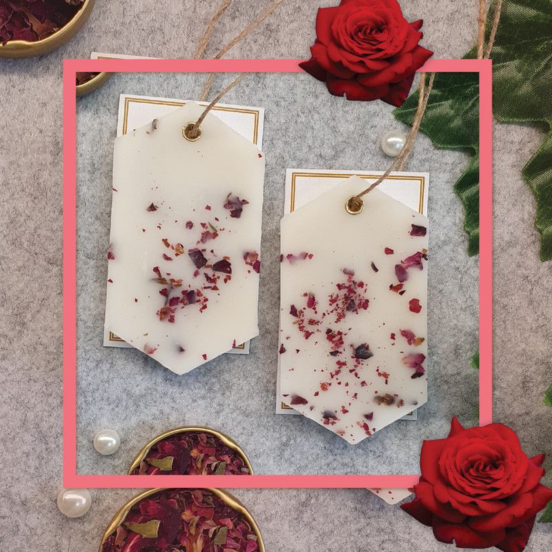 The Giftcase Fragrance Bar | Wax Sachet for Drawer and Closet | Shahi Gulab  (80 g)