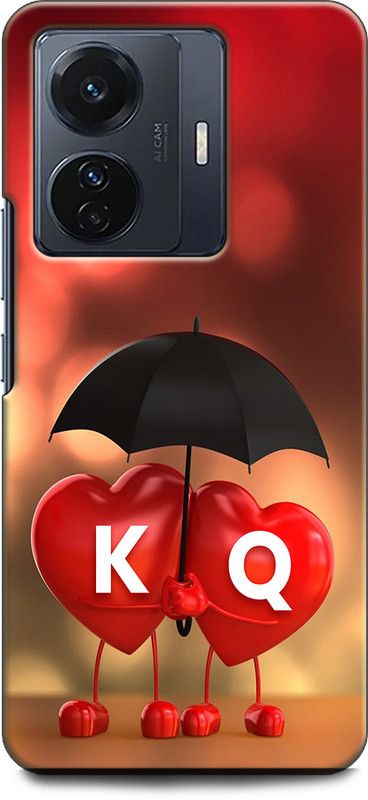 KEYCENT Back Cover for iQOO Z6 Pro 5G K Q, K LOVES Q, NAME, ALPHABET, KQ LOVE, HART, BLUE  (Multicolor, Shock Proof, Pack of: 1)