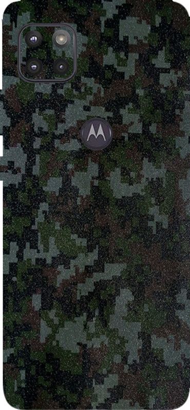 BUGGU Motorola Moto One 5G Mobile Skin  (Ultra Super Camouflage Digital Skin With High Matte Finish.)