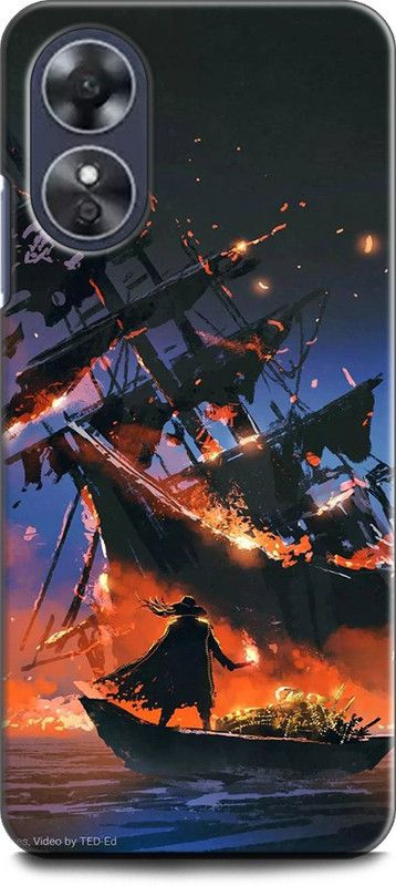 WallCraft Back Cover for OPPO A17, CPH2477 JACK SPARROW, PIRATES OF THE CARIBBEAN, JOHNY DEPP  (Multicolor, Dual Protection, Pack of: 1)