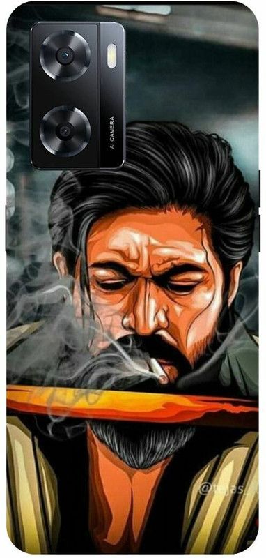 Dimora Back Cover for OPPO A 57e ,YASH ROCKING STAR KGF2  (Multicolor, Hard Case, Pack of: 1)