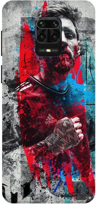 THE NARAYANA COLLECTIONS Back Cover for POCO M2 PRO-MESSI,FOOTBALL,SPORTS,STYLISH  (Multicolor, Hard Case, Pack of: 1)