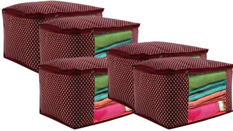 ARVANA Supreme Saree Cover Saree Covers for Wardrobe Organiser Saree Storage Bags For Closet Organizer CTKTC-38327  (Mahroon)