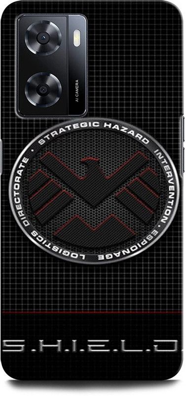 GRAFIQE Back Cover for OPPO A57e SHIELD LOGO, LOGO, CAPTAIN AMERICA, MARVEL  (Multicolor, Shock Proof, Pack of: 1)