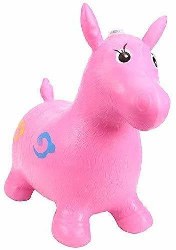 swopply Unqiue Inflatable Jumping Horse Hopper Bouncy Animal Inflata Hoppers Bouncer Inflatable Hoppers & Bouncer  (Pink)