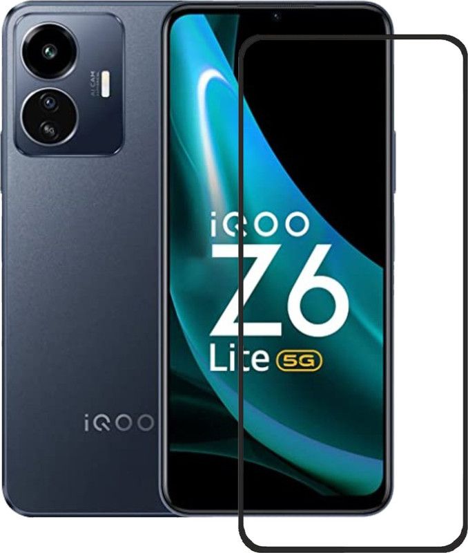 DSCASE Edge To Edge Tempered Glass for iQOO Z6 Lite 5G  (Pack of 1)