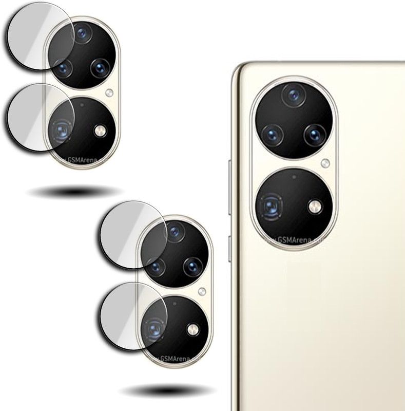 Hi-Cam Back Camera Lens Glass Protector for - Huawei P50 Pro  (Pack of: 2)