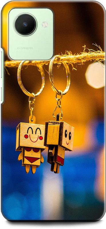 WallCraft Back Cover for Realme Narzo 50i Prime, RMX3506 CUTE KEYCHAIN, LOVE, FOREVER, COUPLES, CUTE  (Multicolor, Dual Protection, Pack of: 1)