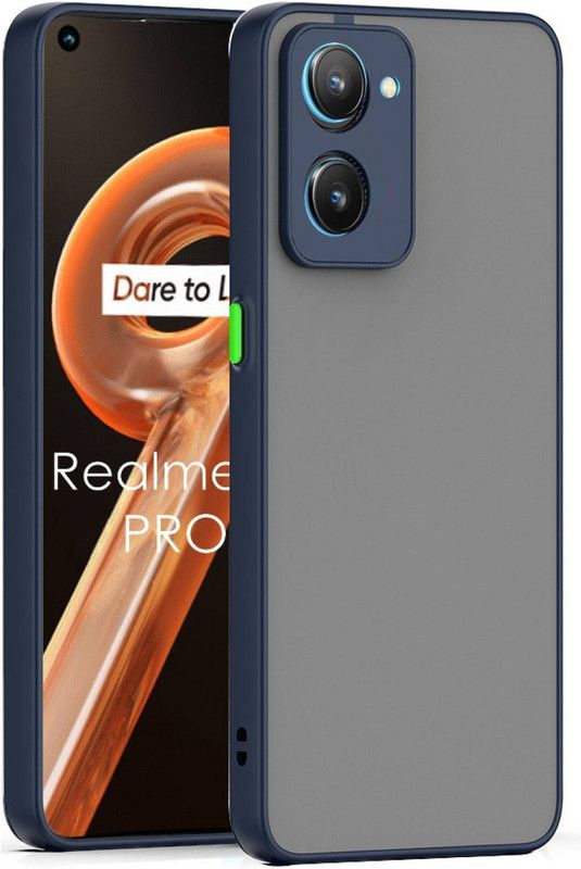 KWINE CASE Back Cover for Realme C33  (Blue, Matte Finish, Pack of: 1)