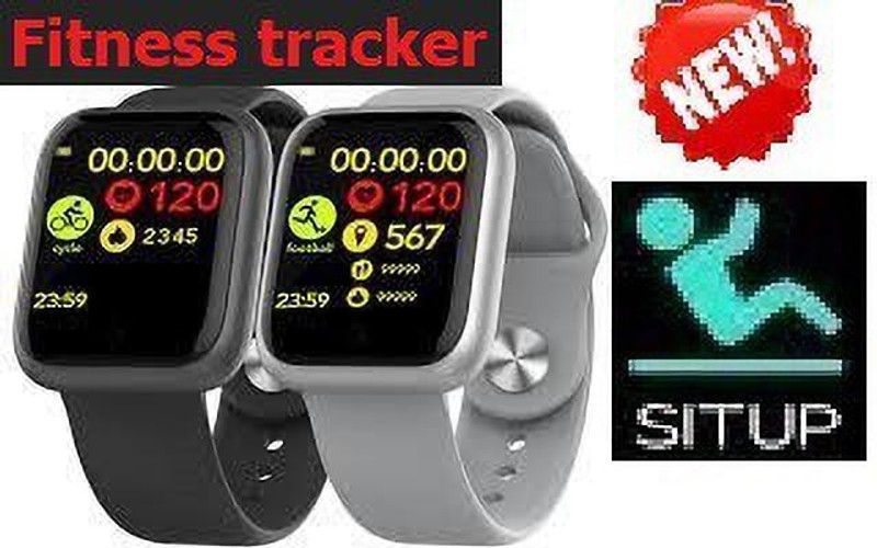 jorugo S1348 (D20) MAX ACTIVITY TRACKER STEP COUNT SMART WATCH BLACK(PACK OF 1) Smartwatch  (Black Strap, free)