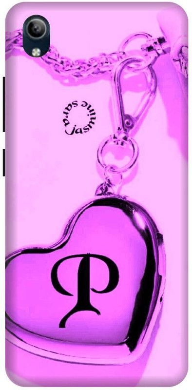 PHONE WALEY.COM Back Cover for VIVO Y90 , VIVO 1908 ,P letter,P name P word , Printed Back Cover  (Pink, Hard Case, Pack of: 1)