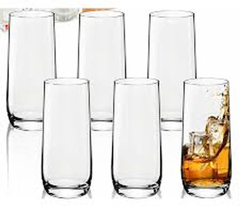 MRIYANGNI (Pack of 6) DBMNS38 Glass Set Water/Juice Glass  (300 ml, Glass, Clear)