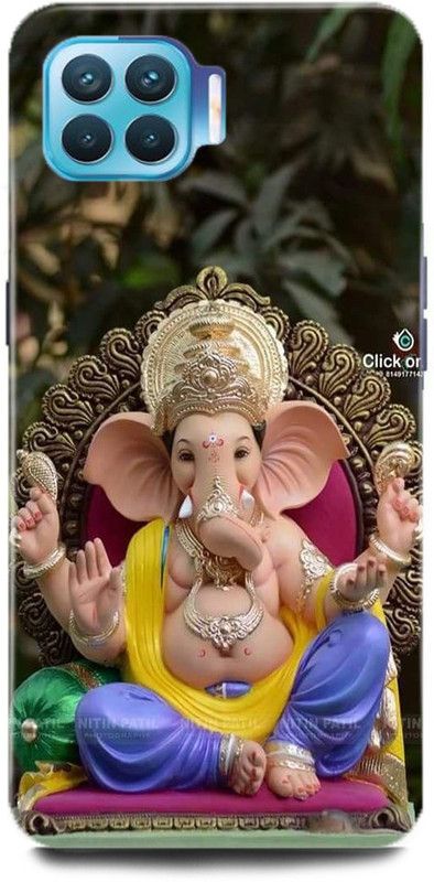 MP ARIES MOBILE COVER Back Cover for OPPO F17 Pro, CPH2119, GANESH JI GANESHA GOD GANPATI BAPPA MORIYA GANPATI BAPPA MORIYA  (Multicolor, Hard Case, Pack of: 1)