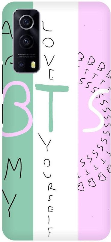 THE NARAYANA COLLECTIONS Back Cover for IQOO Z3- V2073A-NEW,BTS,ARMY,BTS,LOVER,CUTE  (Multicolor, Hard Case, Pack of: 1)