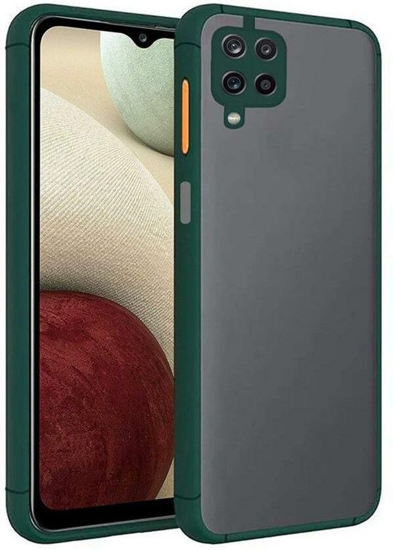 FUSE TECH Back Cover for SAMSUNG GALAXY A12/M12  (Green, Shock Proof, Pack of: 1)