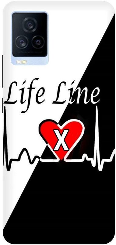 THE NARAYANA COLLECTIONS Back Cover for IQOO 7- V2049A-X,LIFE,LINE,LATTER,LOVE,ALPHABET  (Multicolor, Hard Case, Pack of: 1)