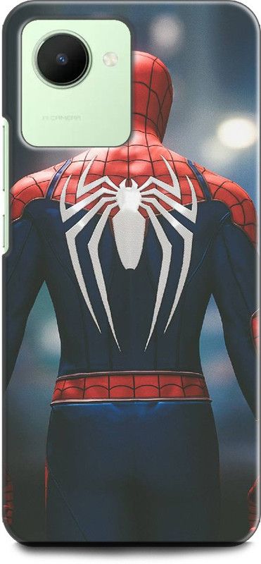 WallCraft Back Cover for Realme Narzo 50i Prime, RMX3506 SPIDERMAN, MASK, AVENGER, MARVEL, SUPERHERO  (Multicolor, Dual Protection, Pack of: 1)