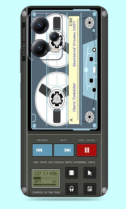 WeCre8 Skin's Xiaomi Redmi Note 12 5G Mobile Skin  (Deltro Multicolor Mobile Skin)