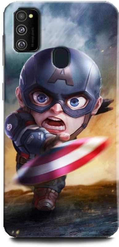 WallCraft Back Cover for Samsung Galaxy M21 CAPTAIN AMERICA, AVENGER, SHIELD, COMICS, MARVEL  (Multicolor, Dual Protection, Pack of: 1)
