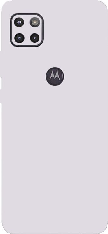 BUGGU Motorola Moto One 5G Mobile Skin  (Ultra Super White Matte Skin With High Matte Finish.)