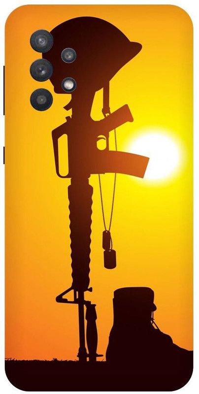THE NARAYANA COLLECTIONS Back Cover for SAMSUNG GALAXY A32-ARMY,FOGI,SOLDIER,JATT,RAJPUT  (Multicolor, Hard Case, Pack of: 1)