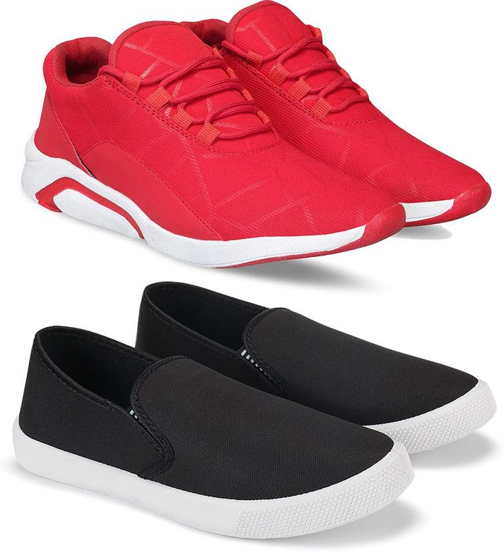 Xurious Men Multicolor Sports & Running Shoes (Pack of 2) (Combo(ZO)-1243-1199) Running Shoes For Men  (Multicolor)