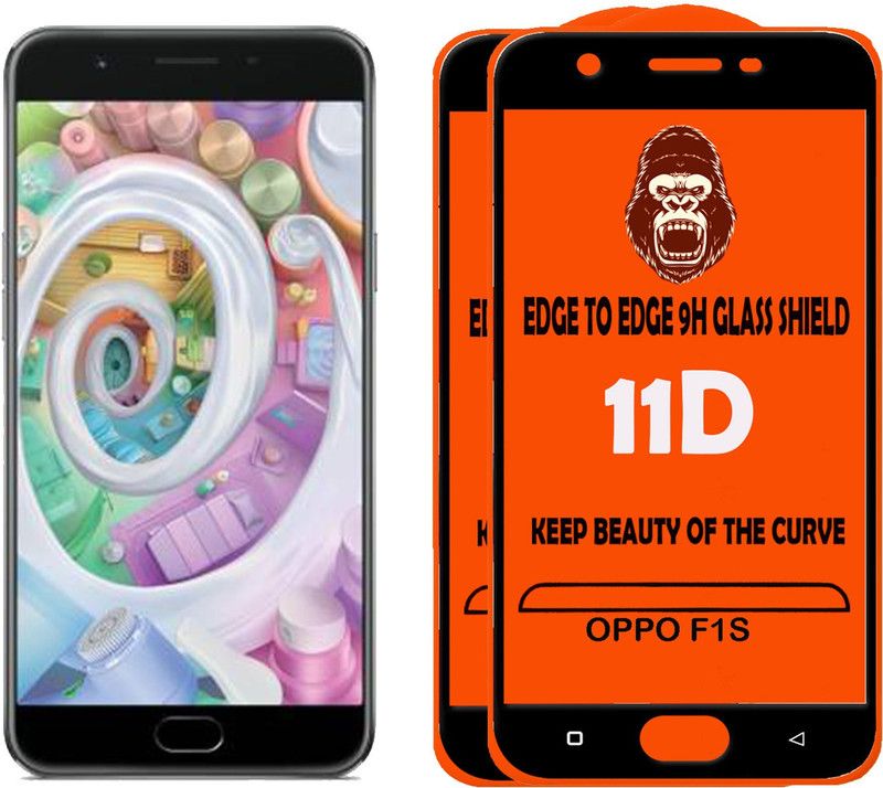HQ Protection Tempered Glass Guard for Oppo F1s  (Pack of 2)
