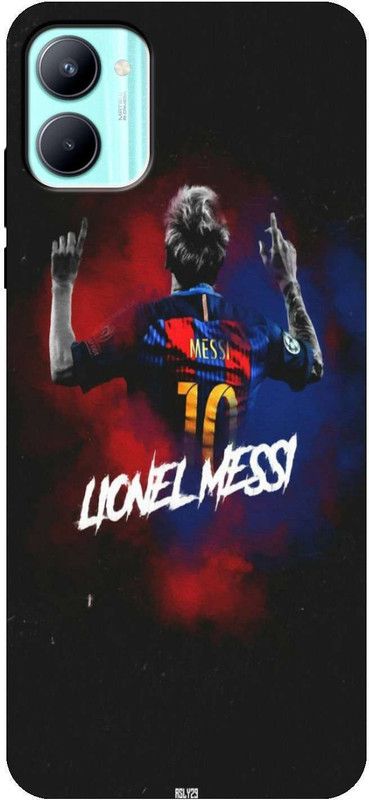 iprinto Back Cover for realme C33, RMX3624 Messi Back Cover  (Multicolor, Hard Case, Pack of: 1)
