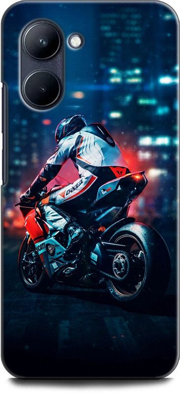 WallCraft Back Cover for Realme C33, RMX3624 BIKE, BIKE LOVER, SUPERBIKE, BIKE RIDER, GO TO RIDE  (Multicolor, Dual Protection, Pack of: 1)
