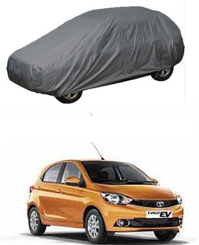 APNEK Car Cover For Tata Tiago EV (With Mirror Pockets)  (Grey)