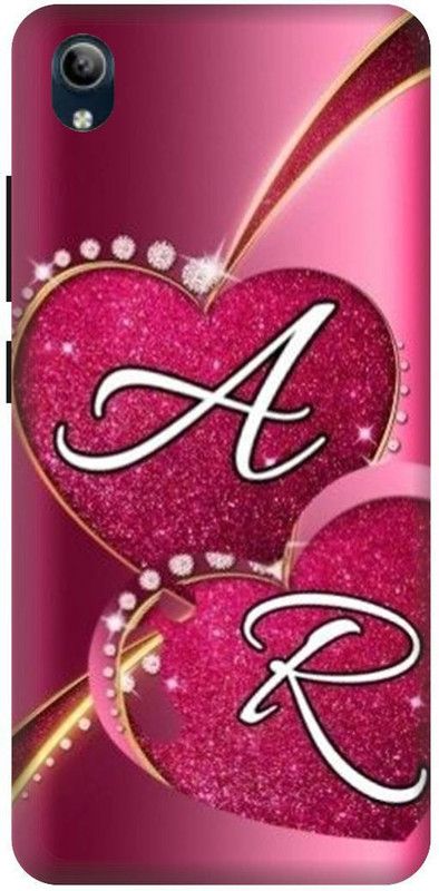 PHONE WALEY.COM Back Cover for VIVO Y90 , VIVO 1908 ,AR, A LOVES, R NAME, AR Love Printed  (Red, Hard Case, Pack of: 1)
