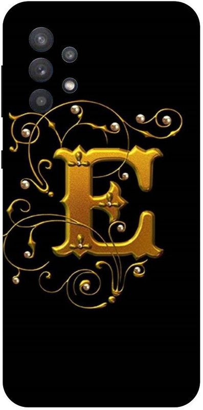 THE NARAYANA COLLECTIONS Back Cover for SAMSUNG GALAXY A32-E,NAME,ALPHABET,GOLDEN,NAME  (Multicolor, Hard Case, Pack of: 1)