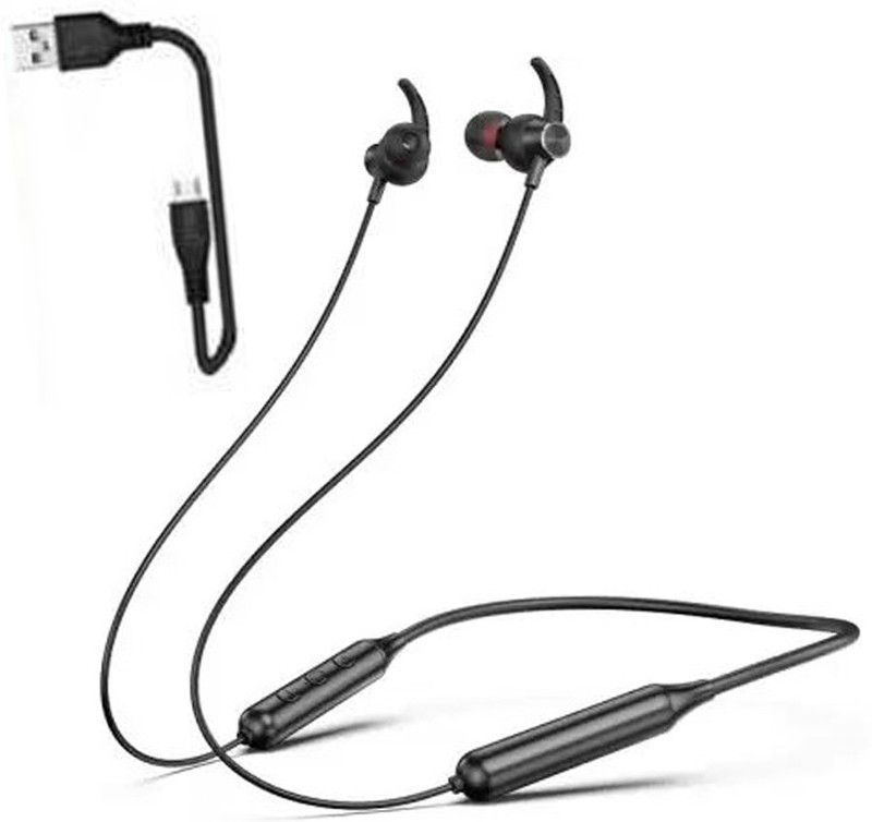 stnbull Wireless Bluetooth Earphones Mic, Sweatproof, Flexsoft eartips Magnetic Earbuds Bluetooth Headset  (Black, In the Ear)