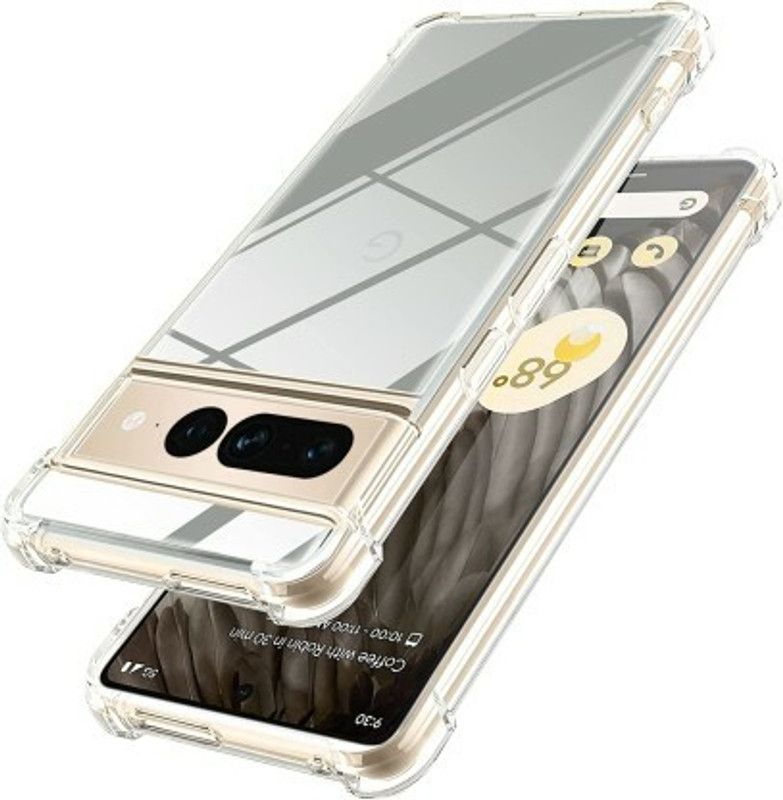 XOVO Back Cover for Google Pixel 7 Pro  (Transparent, Dual Protection, Silicon, Pack of: 1)