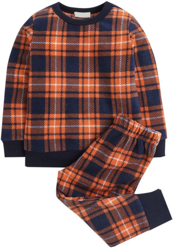 Girls Casual Sweatshirt Track Pants  (Orange)