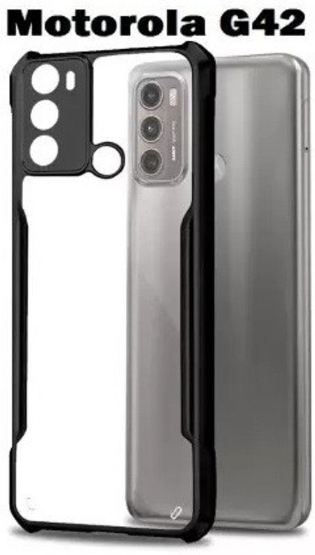 BRENZZ Back Cover for MOTOROLA g42, MOTO g42  (Transparent, Shock Proof, Pack of: 1)