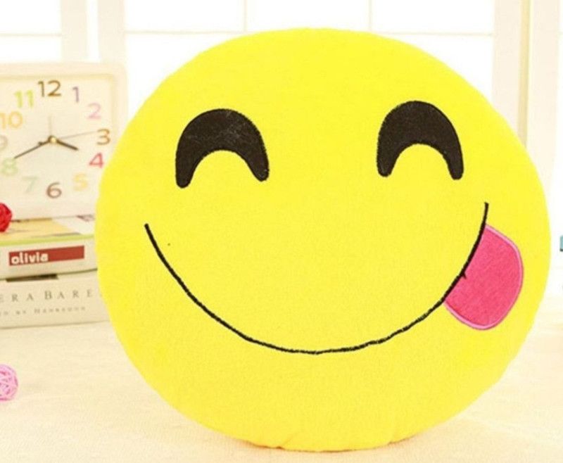 royal aditya Microfibre Round Decorative Cushion Pack of 1  (Yellow)