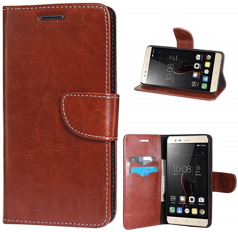 COVERBLACK Flip Cover for OPPO CPH1823 /OPPO F9Pro  (Brown, Magnetic Case, Pack of: 1)